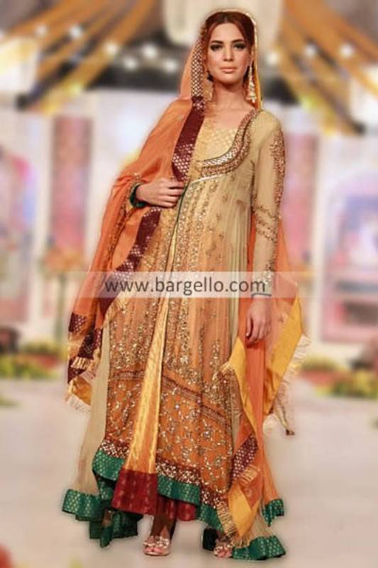 Famous Pakistani Designer Maria B Wedding Dresses Collection at Pantene Bridal Couture Week 2013