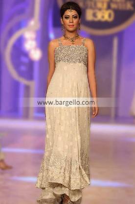 White Formal Party Wears Showcased by Teena Hina Butt at Pantene Bridal Couture Week 2013