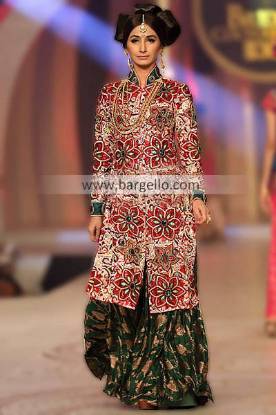 Fully Embroidered Party Suits For Wedding Parties by Designer Nadia Mistry at Bridal Couture Week 13