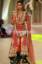 Pakistani Designer Mona Imran Red Bridal Sharara For Reception at Bridal Couture Week 2013