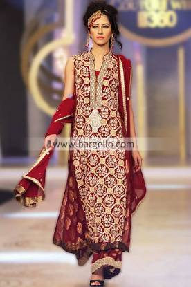 Asian Designer Outfits Collection 2013 by Mifrah Gul at Bridal Couture Week Huddersfield UK