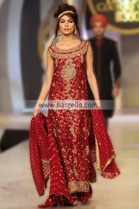 Latest Pakistani Designer Outfits by Mifrah Gul at Pantene Bridal Couture Week 2013 Austin Texas USA