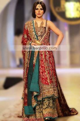Pakistani Designer Lajwanti Bridal Dresses 2013 at Pantene Bridal Couture Week Baltimore Maryland