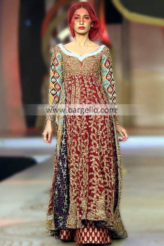 Designer HSY Embroidered Anarkali ...