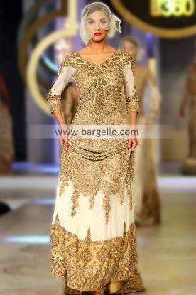 Designer HSY Off White Bridal Outfits at Pantene Bridal Couture Week 2013 Bury Park Luton UK