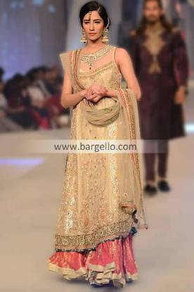 Designer Chiffon Dresses 2013 by Asifa & Nabeel at Pantene Bridal Couture Week Dewsbury UK