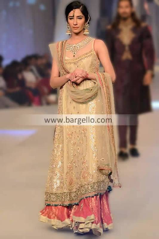 Designer Chiffon Dresses 2013 by Asifa & Nabeel at Pantene Bridal Couture Week Dewsbury UK