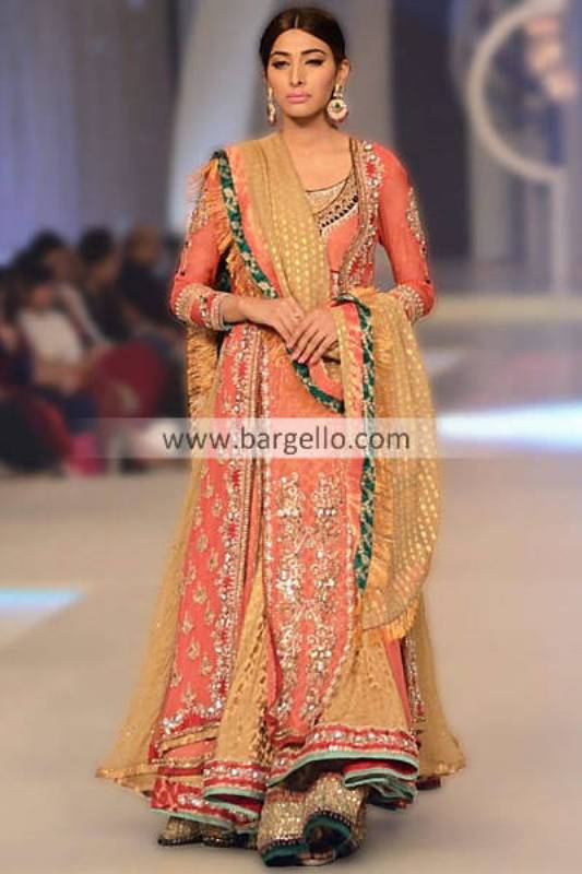 Anarkali Bridal Dresses 2013 by Asifa and Nabeel at Pantene Bridal Couture Week Sacramento CA USA