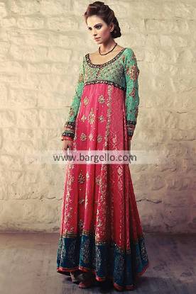 Bridal Anarkali Frocks 2013 by Tena Durrani New York City, Bridal Anarkali Suits Online Yonkers NY