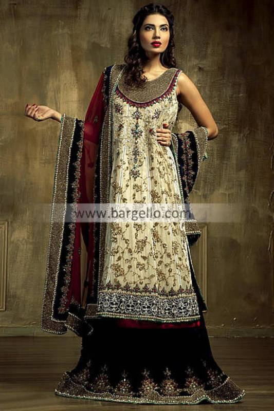 Online Bridals Available Ammar Shahid 2013 San Diego CA, Red Bridal Shararas by Ammar Shahid CA USA