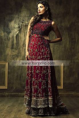 Online Bridals Available Ammar Shahid 2013 Southampton UK, Red Bridal Shararas by Ammar Shahid UK