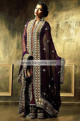 Designer Bridal Sharara Suits For Wedding 2013 by Ammar Shahid Seattle Washington USA