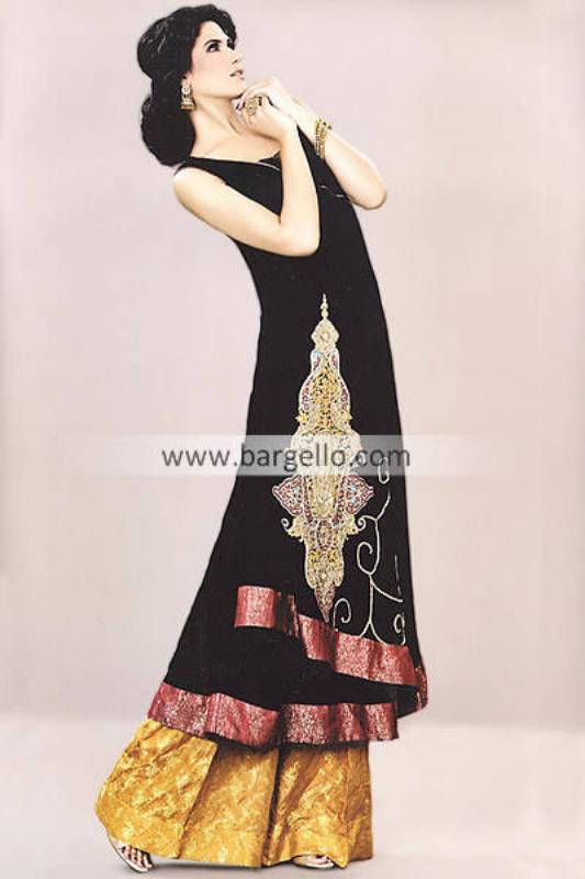 Black Evening Party Wear Outfit By Mehdi 2013 Edinburgh UK, Mehdi Outfits for Special Occasions UK