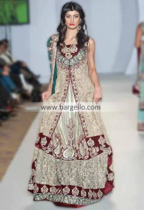 Zainab Chottani Latest Bridal Lehenga Choli Outfits For Women 2013 Columbus Ohio