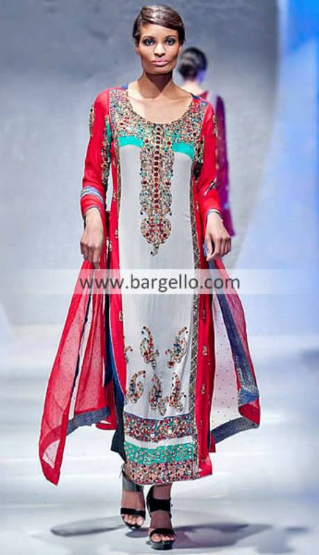 Colorful Collection by Renowned Designer Waseem Noor at Pakistan Fashion Week London UK