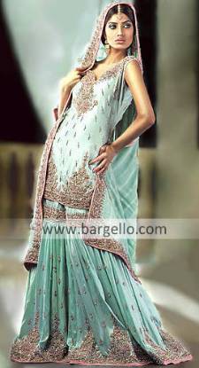 Shop the latest Fashions in Pakistani and Indian Bridal Lehenga, Sharara & Gharara