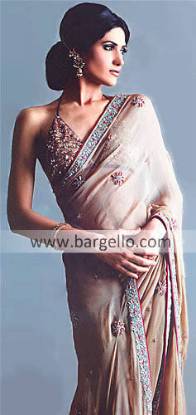 Charmeuse Silk Saree Draped Stiched Sari