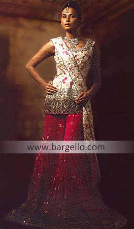 Pakistani Indian Traditional Shararai Gharara Lehenga Ghagra Haywar California Online