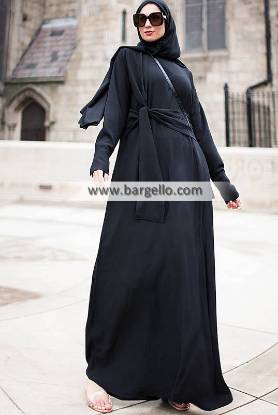 Anneka Tie-front Abaya Switzerland Indian Jilbab