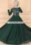 Medium Jungle Green Hibiscus Exclusive Embroidered Jilbab Buffalo New York USA