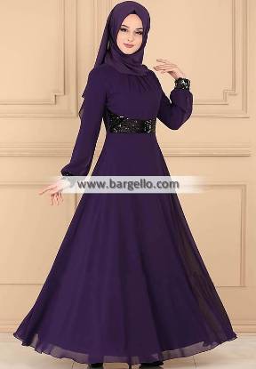 Indigo Hibiscus Beverly Hills California CA USA Dazzling Jilbab Outfit