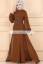 Brown Crocus Los Angeles LA California CA USA High Quality Embroidered Jilbab