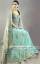Blue top with bead work, long skirt hand embellished skirt flows nicely