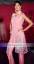 Carnation Pink Party Dress Organza Party Dress Fashionable Dress