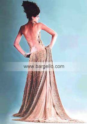 Pink Charlton Heavy Handmade Cramped Embellished Pakistani Bridal Dresses