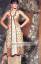 Golden Tea Length Dress with Traditional Paisley Embroidery from Pakistan