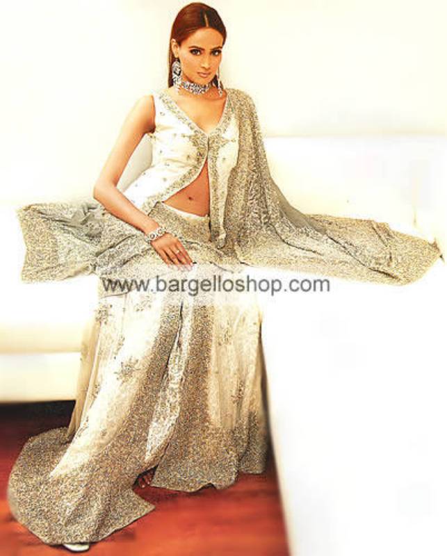 Ivory Rangee Bridal Hand Embellished Dress