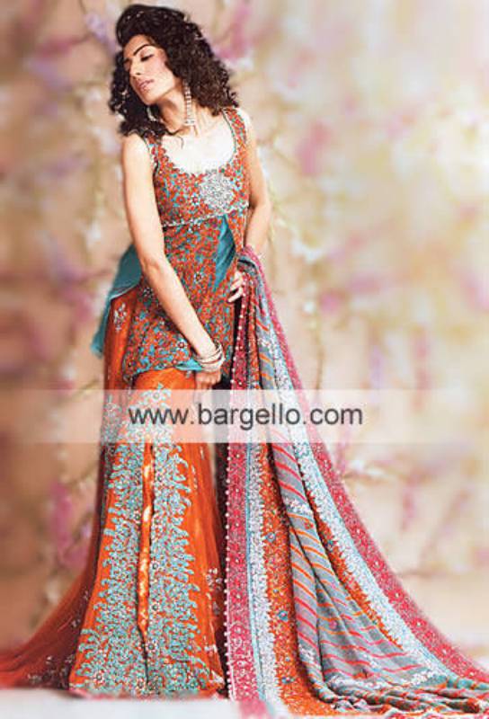 Pakistani Designer Bridal Dresses Top Pakistani Designers Bridal Sharara Gharara Lehenga