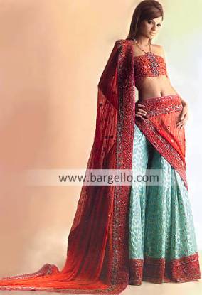 Red Traditional Bridal Dress for Eastern Bride Pakistani Indian Bride
