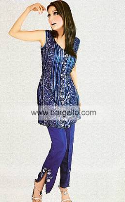 Navy Blue Brillare Fully Embellished Shalwar Kameez Salwar Kameej