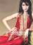 Maroon Japanese Style Hand Embellished High Fashion Dress