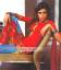 Indian Party Dress, Designer Trouser Suit with Stole
