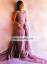 Light Purple Damask Triple Layered Skirt