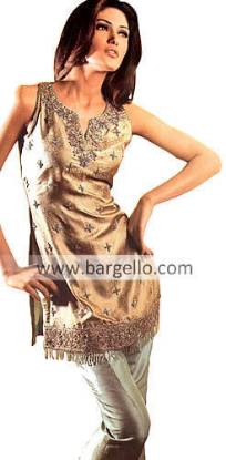 Golden Party Wear, High Fashion Dinner Party Dress