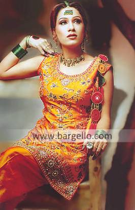 Shalwar Kameez for Mehandi, Mehndi Event, Designer Dress