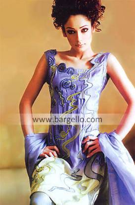 Designer Party Dress Pakistan, Hand Embroidered Dresses