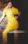 Pastel Yellow Party Wear Beaded Trousers & Top