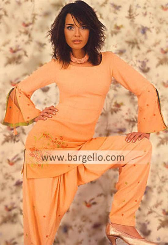Pakistani Casual Shalwar Kameez, Georgette Dresses