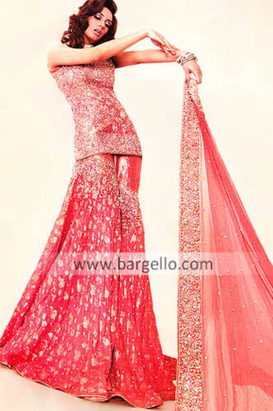 Designer Gharara, Pakistani Wedding Dress,