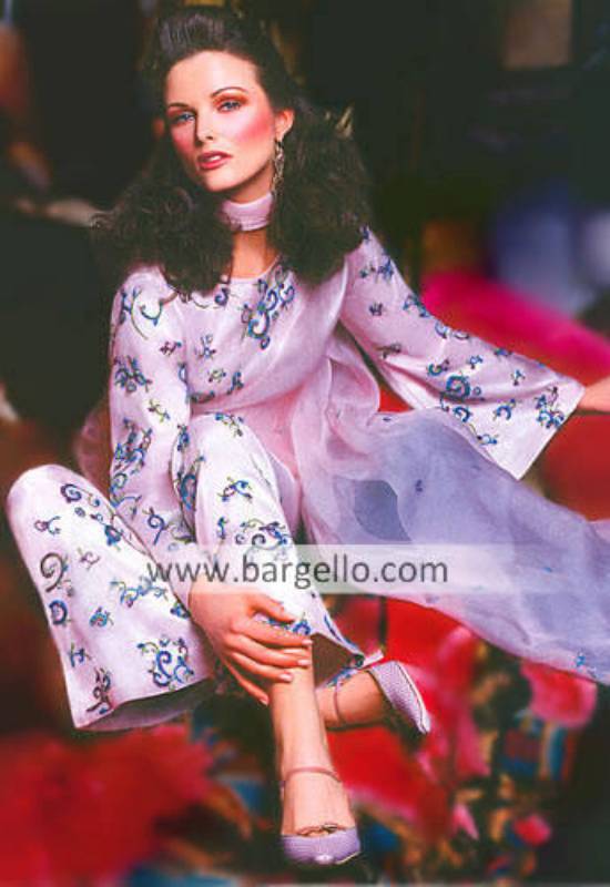 Charmeuse Silk Suit, Designer Shalwar Kameez