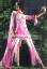 Magenta hand embellished beaded crepe silk dress