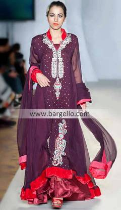 Renowned Fashion Designer Maheen Khan Beautiful Outfits in Pakistan Fashion Week London UK
