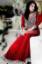 Red Pakistani Designer Anarkali Outfit For Parties Annapolis Maryland
