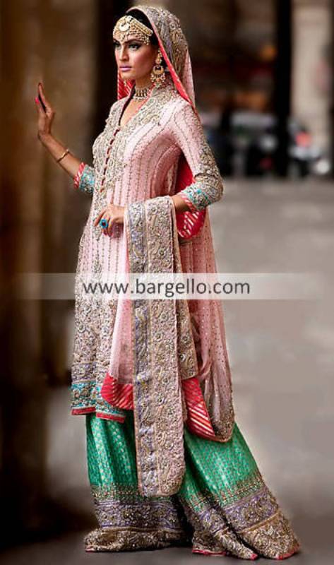 Heavy Embellished Pakistani Indian Bridal Groom Dresses Chicago USA, Asian Bridal Dresses New York