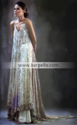 Heavy Embellished Pakistani Indian Evening Party Dresses Chicago USA, Indian Party Dresses New York