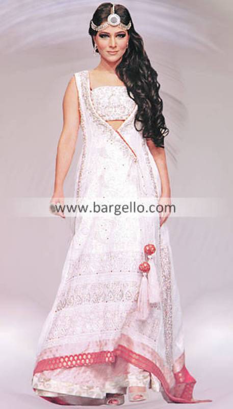 white chiffon frocks designs